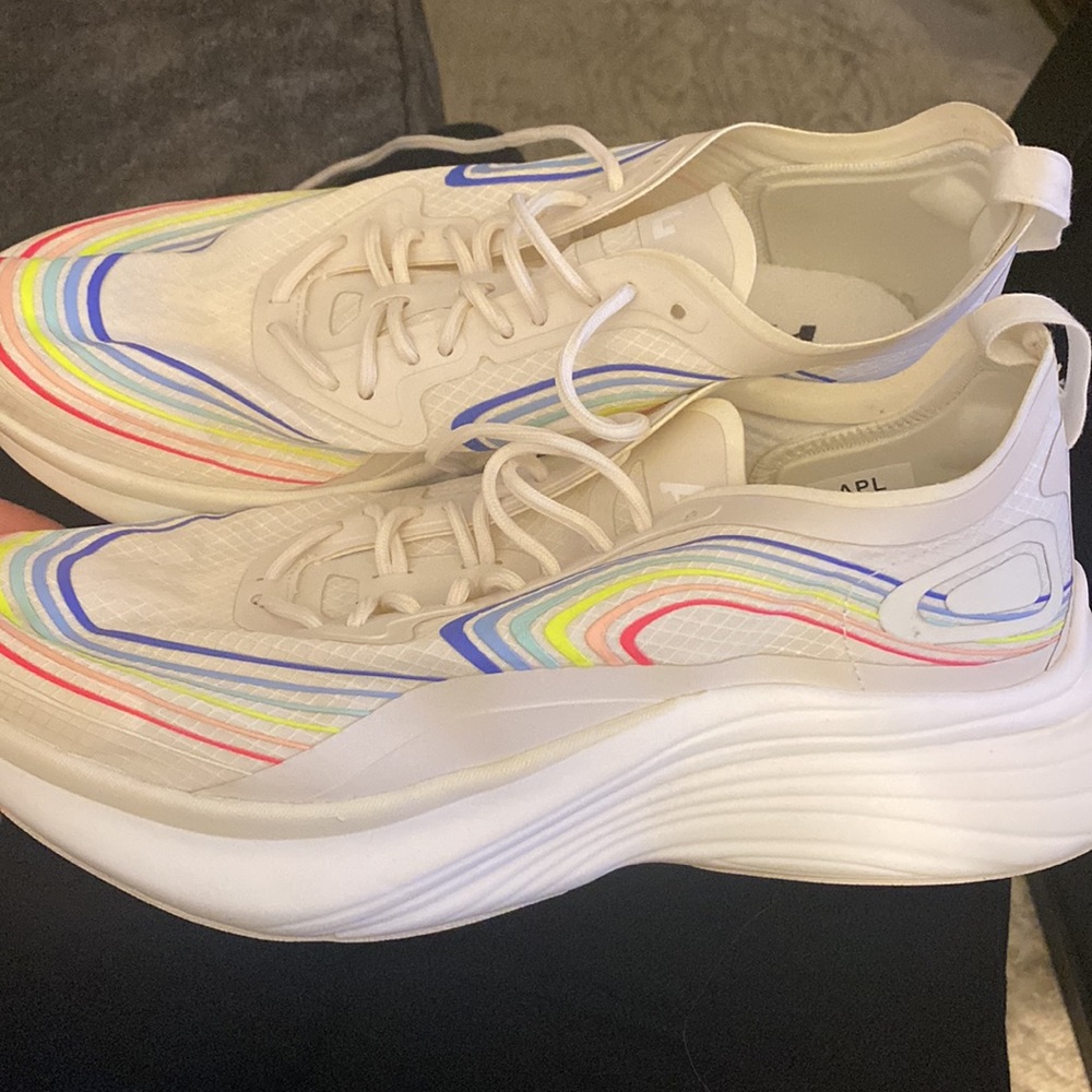 Apl Streamline Pristine Tan Multi Rainbow Sneaker… - image 3